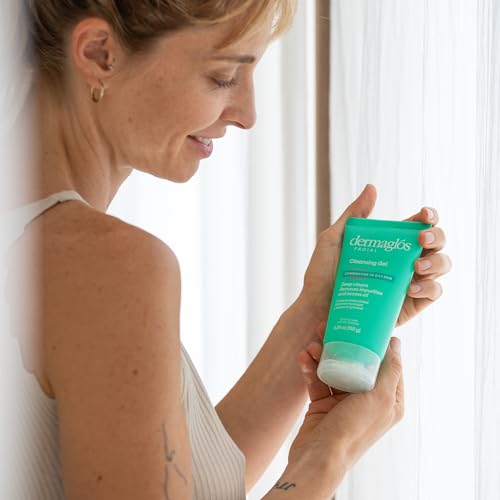Dermaglos Facial Cleanser, For Combination to Oily Skin | Provitamin B5, Allantoin, Glycerin | Daily Face Wash, Deep Cleansing Gel, Impurity & Excess Oil Removal | Acne Cleanser | 5.29 Oz