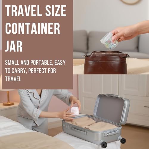 DEMORA 1 oz Travel Containers with Lids, 6-Pack TSA Approved