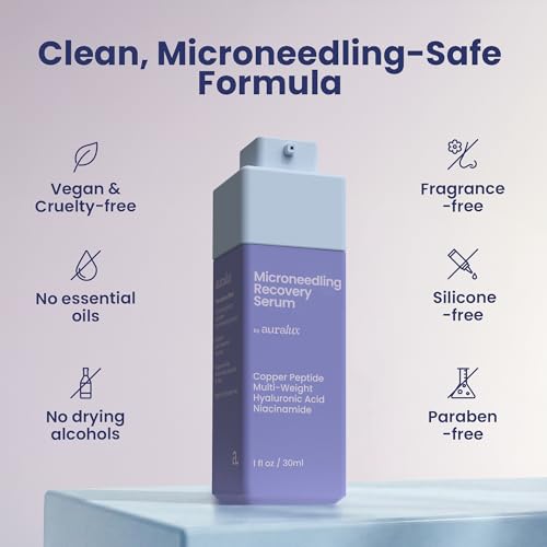 Microneedling Serum with Copper Peptides & Hyaluronic Acid - 1 fl oz