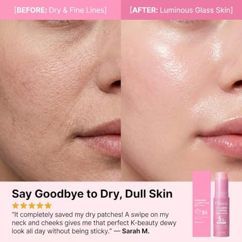 Pink Collagen Multi-Use Balm Stick | Hydrating Face & Lip Moisturizer