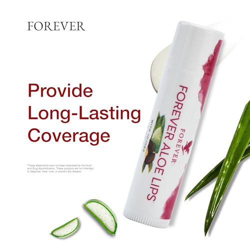 Forever Living - Aloe Lips - Moisturizing Lip Balm with Aloe, Jojoba, and Beeswax, Vegan, Ultimate Lip Care, Pack of 12