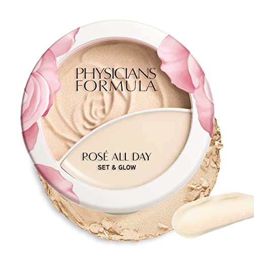 Physicians Formula Ros? All Day Set & Glow Highlighting Powder Luminous Light, Dermatologist Approved