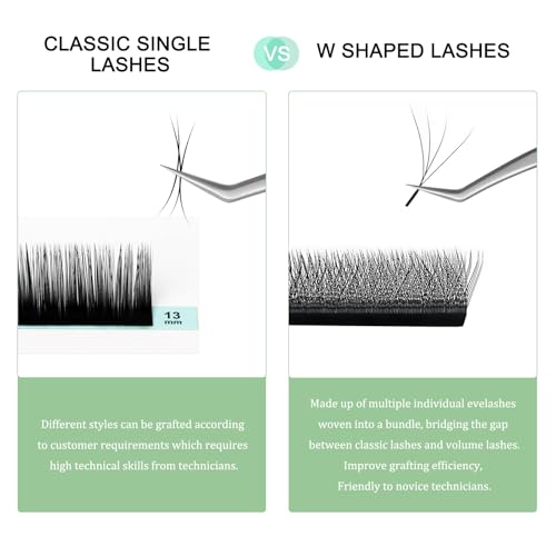D Curl Eyelash Extensions 0.07 8-14mm Premade Fan Volume Lash