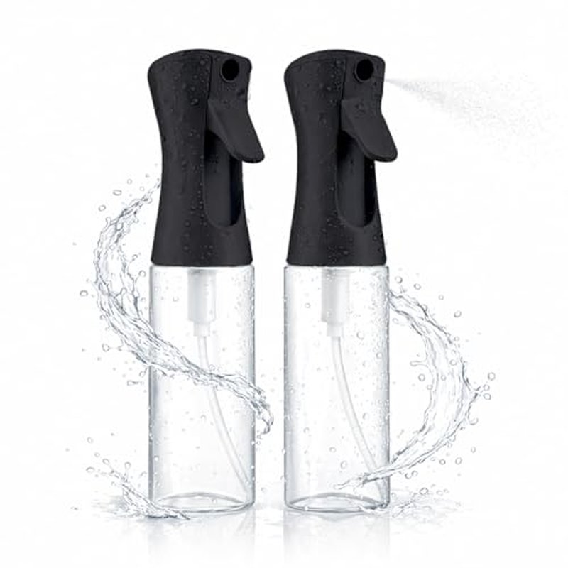 2 Pack Continuous Fine Mist Spray Bottles for Hair
