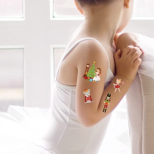 Nutcracker Temporary Tattoos - 39 Pack Christmas Party