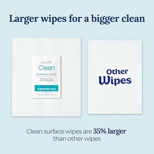 Travel Cleaning Wipes - Plant-Based Surface Care, 2 Pack