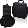 D&D Hanging Travel Toiletry Bag for Men & Women - 10 Compartments Organizer