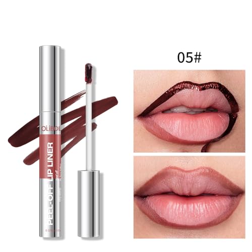 4Pcs Peel Off Lip Liner Stain Set - Waterproof Matte