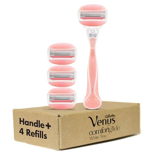 Gillette Venus ComfortGlide Women's Razor - 1 Handle + 4 Blade Refills
