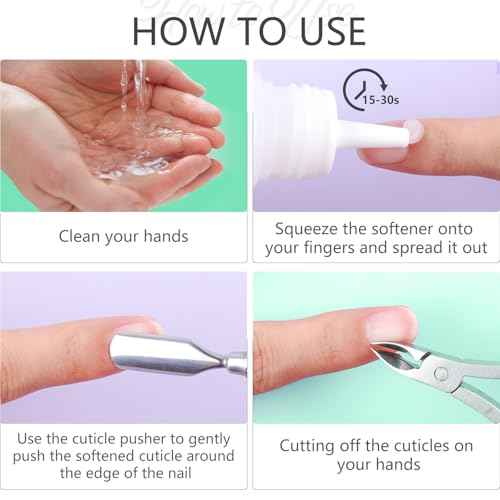 NXJ INFILILA Cuticle Softener, Instant Cuticle Remover Liquid for Hand, Foot & Nail Care, Salon Quality Professional Instant Softener Cream for Manicure & Pedicure Use