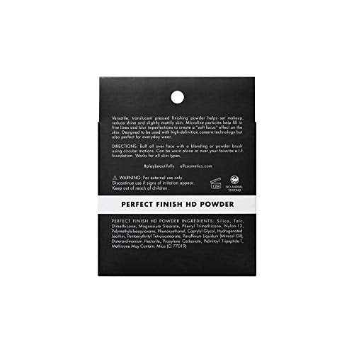 e.l.f. Perfect Finish HD Powder, Blurs Fine Lines & Imperfections, All Day Wear, Perfect for On The Go, 0.28 Oz