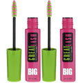 Maybelline Great Lash BIG Washable Mascara,Volumizing,Thickening,Lengthening Mascara,Blackest Black,(Pack of 2)