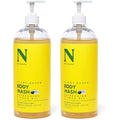 Dr. Natural Body Wash, Citrus, 32 oz - Moisturizing Body Wash for Dry Skin - Pure Plant-Based - with Organic Shea Butter - Hypoallergenic (Pack of 2)