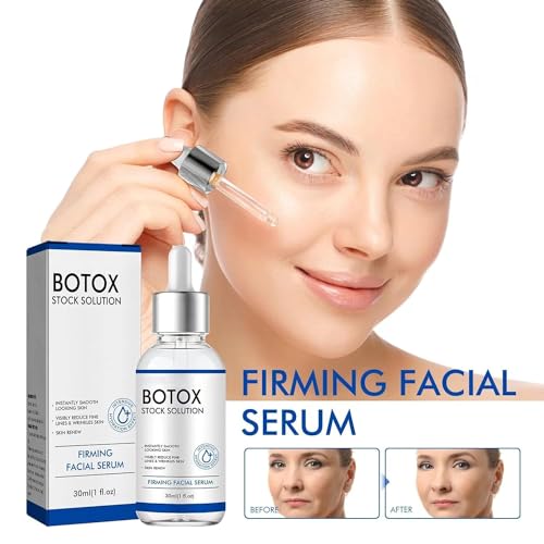 Generic Botox Stock Solution Facial Serum,Botox Stock Anti Aging Serum For Face,Instant Face Tightening,Reduce Fine Lines,Wrinkles, Boost Skin Collagen, Hydrate & Plump Skin（1pcs）.