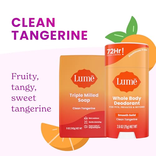 Lume Whole Body Deodorant & Soap Bundle - Clean Tangerine