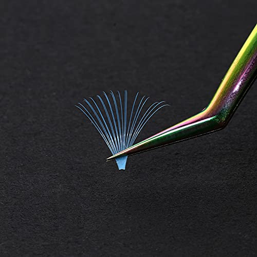 Light Blue D Curl Colored Lash Extensions 8-15mm Mix