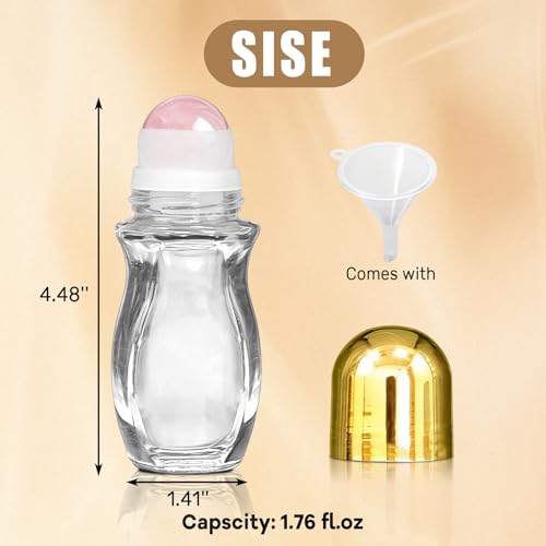 Rose Quartz Roller Bottle 50ml Essential Oil Perfume