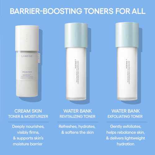 LANEIGE Cream Skin Toner & Moisturizer Refill: Lightweight Refillable Korean Milky Toner with Ceramide & Peptide for Hydration, Firming, & Barrier Support