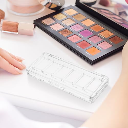 6-Grid Magnetic Makeup Palette with Clear Top | DIY Eyeshadow Organizer