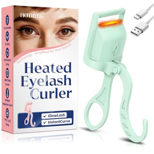 Heated Eyelash Curler - 5 Second Fast Heat Electric, HOTRYEE