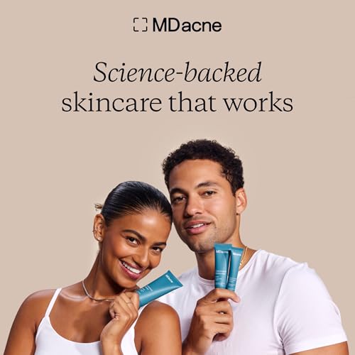 MDacne Hydrating Facial Cleanser with Salicylic Acid 0.5% - Acne Treatment with Plant-Based Ingredients to Remove Dirt & Oil, Protect Skin & Unclog Pores (2 Ounce (Pack of 1))