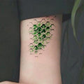 3D Fish Scale Temporary Tattoos - Mermaid Scales Stickers, 8 Pack