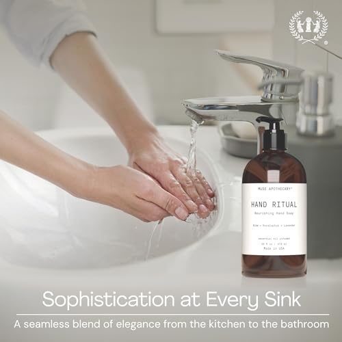 Muse Apothecary Hand Ritual Aloe Eucalyptus Lavender 16 oz Hand Soap (2 Pack) - Aromatherapy Nourishing Formula