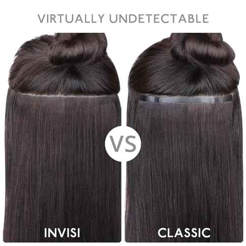 WENNALIFE Invisi Edge Tape in Hair Extensions Human Hair, 16 Inch 50g 20pcs Balayage Chocolate Brown to Caramel Blonde Invisible Luxury Remy Hair Extensions Natural Seamless Injected Tape Ins Straight