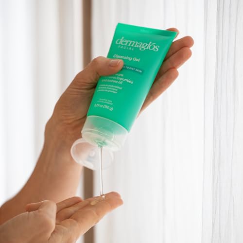 Dermaglos Facial Cleanser, For Combination to Oily Skin | Provitamin B5, Allantoin, Glycerin | Daily Face Wash, Deep Cleansing Gel, Impurity & Excess Oil Removal | Acne Cleanser | 5.29 Oz