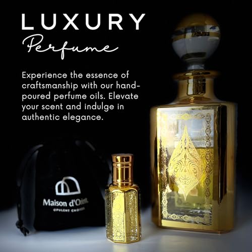 Maison d'Orient Mysteek 12?mL Perfume Oil for Women in Traditional Attar Style Cologne. Great Gift Party Favor and Pocket Size Body Oil ? Alcohol?Free, Long?Lasting, Compliment Magnet