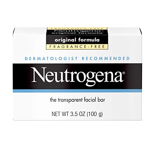 Neutrogena The Transparent Facial Bar Original Formula, Fragrance Free 3.50 oz (Pack of 5)