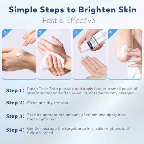 Skin Bleaching Cream - for Intimate Areas & Body, Vitamin C Dark Spot Remover for Underarms, Knees, Elbows, Inner Thighs, Bikini Line, Sensitive Skin Lightening Cream- 1.7fl oz