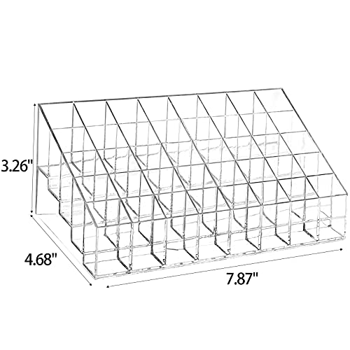 40-Grid Clear Acrylic Lipstick Organizer Holder