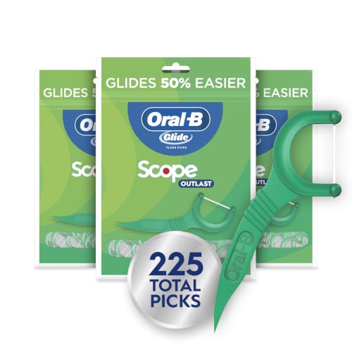 Oral-B Glide Floss Picks Scope Flavor, 75 Count, 3 Pack