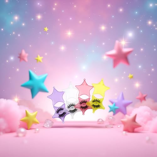 4Pcs Star-Shaped Eyelash Storage Boxes - 3D False Lash Cases
