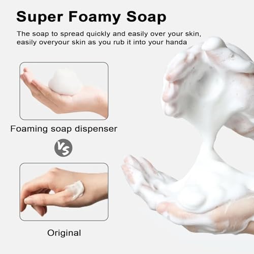 200ml Autdor Foam Pump Bottles 2-Pack - Clear Travel Soap Dispensers
