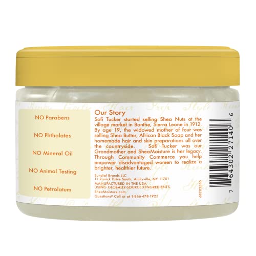 Shea Moisture Coconut Custard Make It Last Wash N Go Defining Gel Oil Unisex Gel 12 Ounce (Pack of 1)