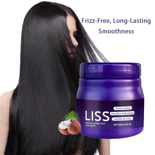 Hair Smoothing Cream with Keratin & Lactic Acid