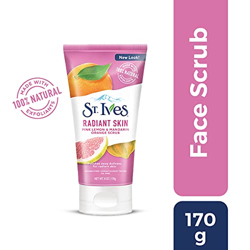 St. Ives Radiant Skin Face Scrub Pink Lemon 6 oz