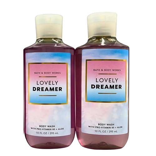 Bath & Body Works Shower Gel, Set of 2 Bottles, Each Bottle 10oz (Lovely Dreamer)