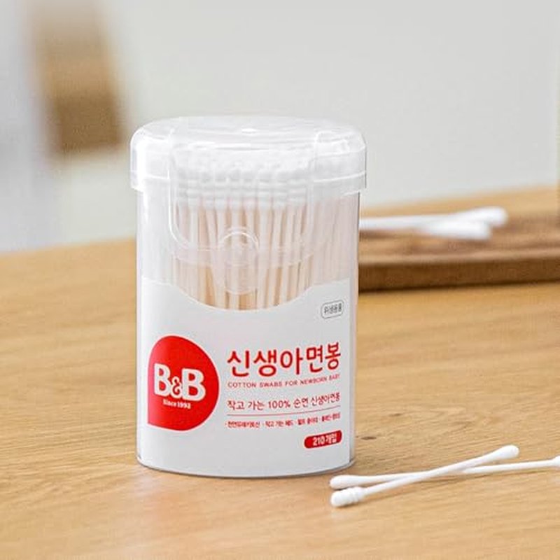 210 Cotton Swabs – 100% Pure Gentle Double Tipped for Babies