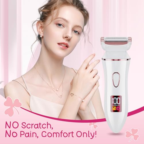 Women's Electric Shaver Rose Gold - Rechargeable Wet & Dry Hair Remover