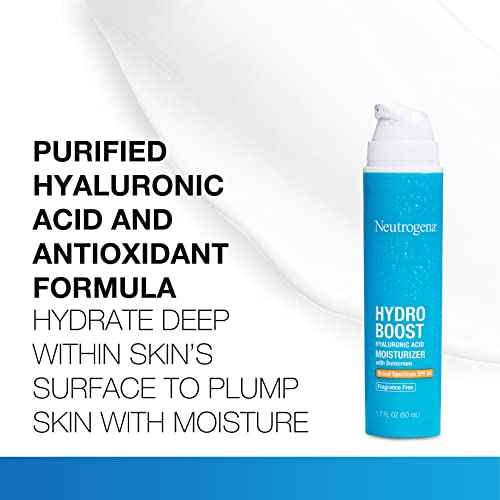 Neutrogena Hydro Boost Hyaluronic Acid Hydrating Face Moisturizer With SPF 50, Fragrance Free Facial Moisturizer, 1.7 fl. oz, & Trial Size Hydro Boost Facial Cleanser, 0.5 fl. oz