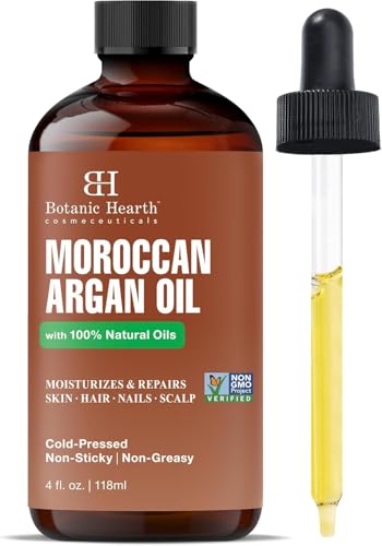 Botanic Hearth Argan Hair Oil - Hydrating & Frizz Control, 4 fl oz