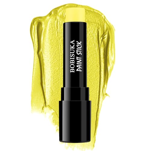 Yellow Face Paint Stick for Kids & Adults - Full Coverage, Waterproof, Halloween & Cosplay