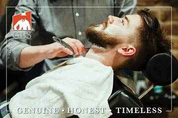 G.B.S Men’s Wet Shaving Kit, Interchangeable Shaving Razor, Synthetic Badger Hairbrush, Mesh Travelling Toiletry Bag, Shavette Razor