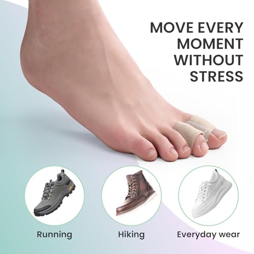 Welnove Bunion Toe Separators - 8 Pcs Gel Spacers for Alignment