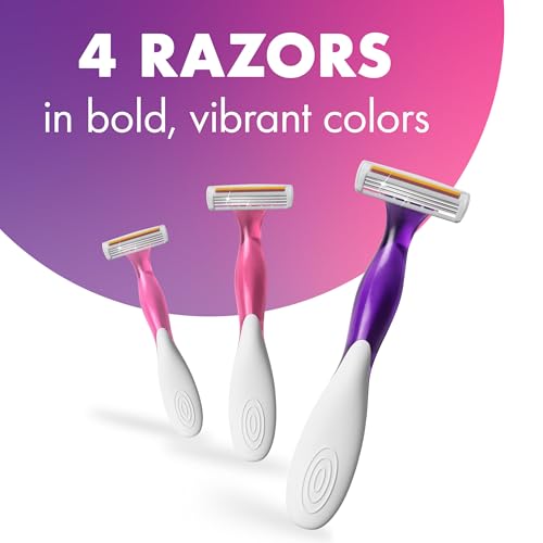 BIC Soleil Twilight Disposable Razor, Women, 4-Count (Pack of 6)