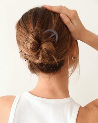 French Hair Pins U-Shaped for Updos - Secure Hold All Hair