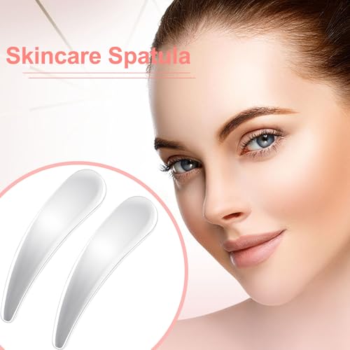 Pndeyo 3pcs Stainless Steel Makeup Spatula Set for Skincare